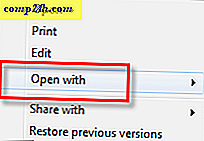 Slik fjerner du programmer fra "Åpne med" -menyen i Windows 7