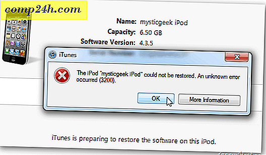 Apple iOS 5 Upgrade Problemer: Fejl 3200