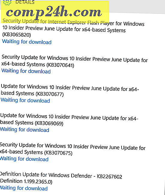 Windows 10 Build 10130 Beveiliging en bugfixes die vandaag beschikbaar zijn