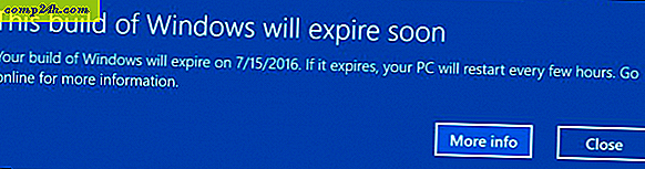 Windows 10 Insider Preview bygger opp varsler av brukere med utløpsvarsler