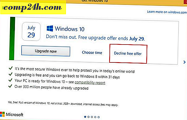 Microsoft erleichtert das Ablehnen von Windows 10 Free Upgrade