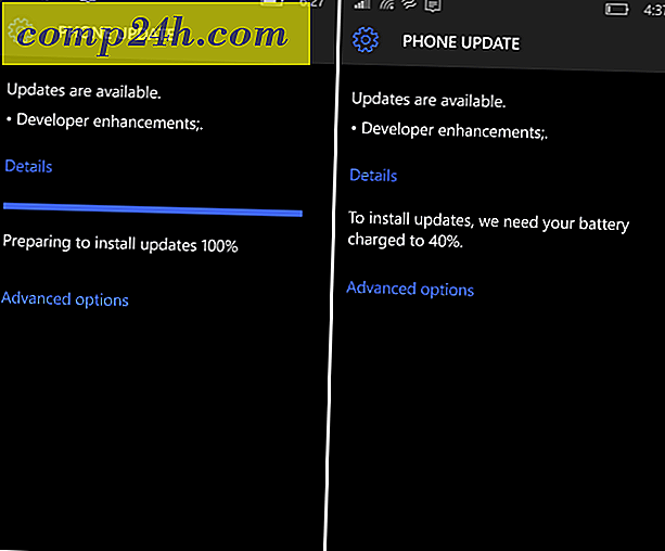 Windows 10 Mobile Preview Gets utvecklaruppdatering