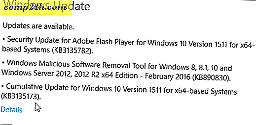 Windows 10 Kumulativ opdatering KB3135173 Byg 10586.104 tilgængelig nu