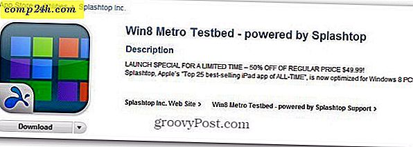 İPad için Splashtop Win8 Metro Testbed