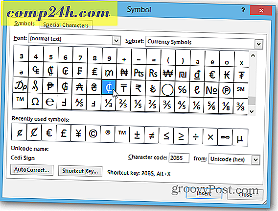 Aseta Cent-symboli Microsoft Word -ohjelmassa näppäimistön pikavalintaan