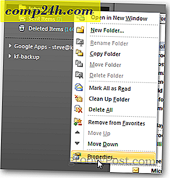 आउटलुक 2010: फ़ोल्डर में कुल ईमेल कैसे प्रदर्शित करें