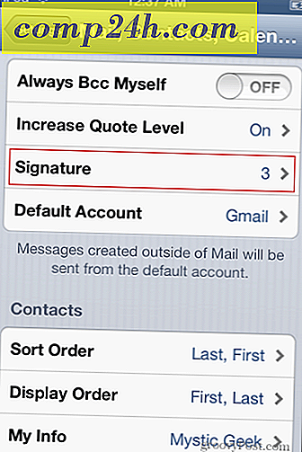 आईओएस युक्ति: प्रत्येक खाते के लिए अलग-अलग ईमेल हस्ताक्षर बनाएं