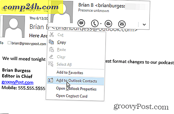 Wskazówka programu Outlook: Dodaj nowy kontakt bezpośrednio z wiadomości